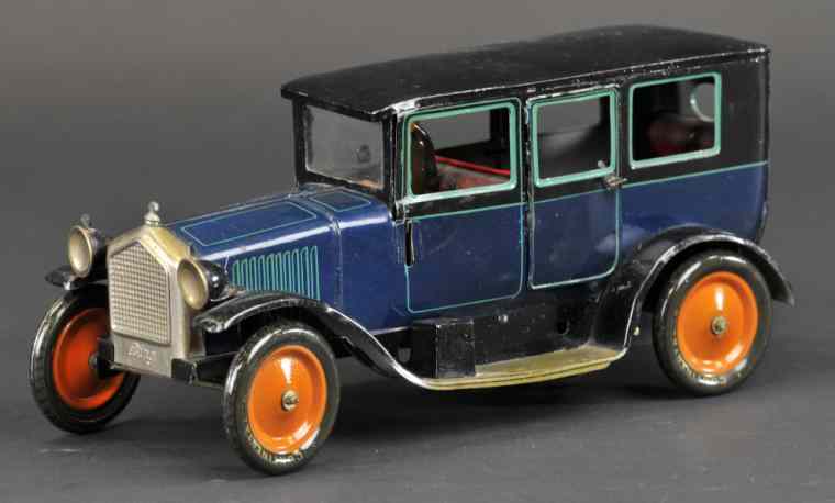 Appraisal: BING LIMOUSINE Germany c 's lithographed tin done in blue