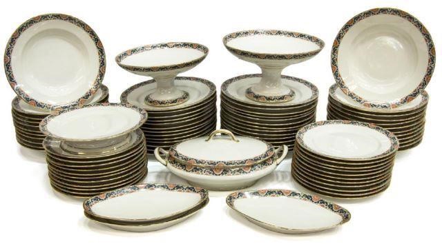 Appraisal: set of French PL Limoges porcelain dinner service including dinner