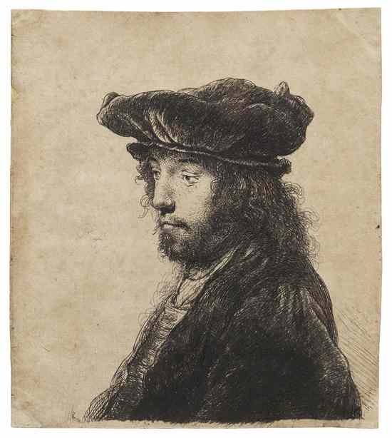 Appraisal: Rembrandt van Rijn Dutch - The Fourth Oriental Head Portrait