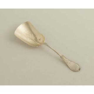 Appraisal: Coin Silver Serving Shovel M M Fredrick Gilt washed coin