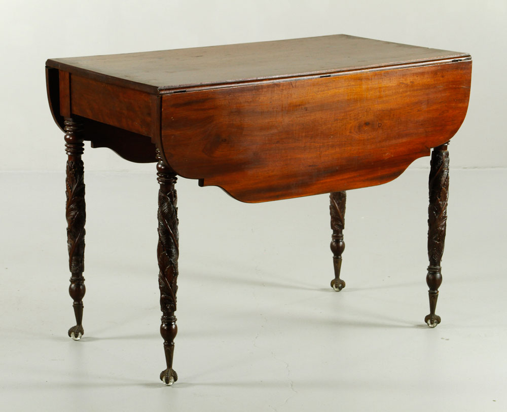 Appraisal: - Federal Drop Leaf Table Federal Boston or New York