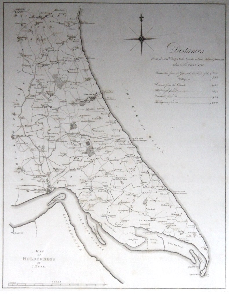 Appraisal: After Tuke J Map of Holderness engraved print cm x