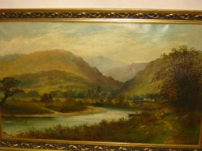 Appraisal: J ELLIS The Vale of Llanelltyd Near Dolgelly signed inscribed