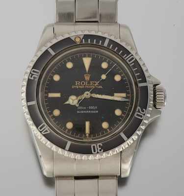 Appraisal: A Gentleman's Rolex Submariner Stainless Steel Watch ca 's Model