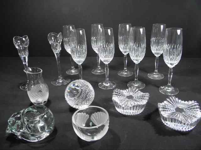 Appraisal: Lot of pieces of assorted cut and molded glass and