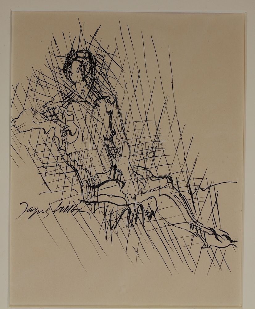 Appraisal: Jacques Gaston Duchamp Villon - Ink Sketch Jacques Gaston Duchamp