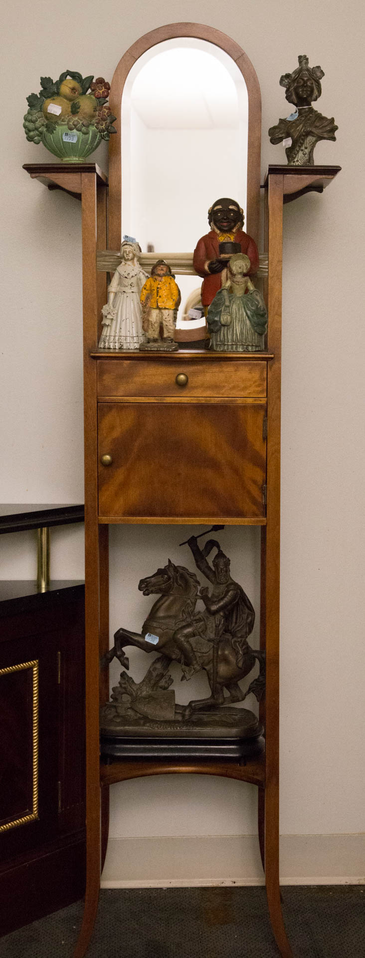 Appraisal: Victorian dressing stand with mirrored upright