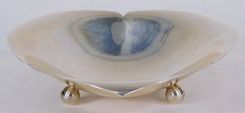 Appraisal: Tiffany and Co Sterling Silver Organic Footed Bowl United States