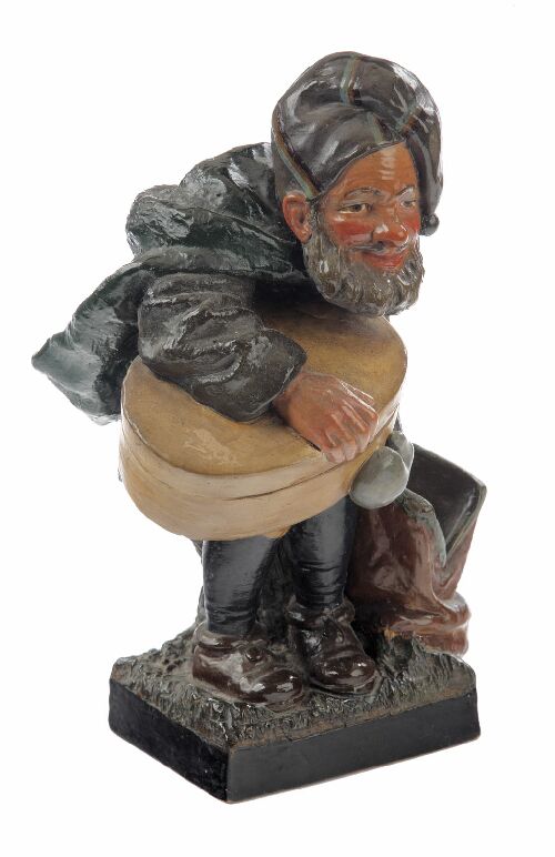 Appraisal: A th century continental painted terracotta figure of a bearded