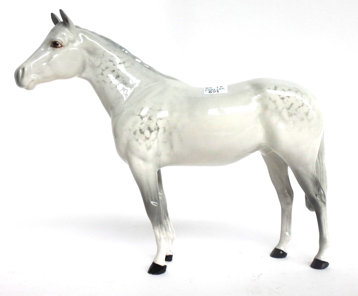 Appraisal: Five Beswick horses two dapple grey colour the other three