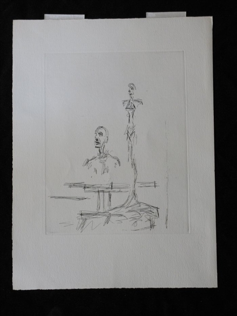 Appraisal: ALBERTO GIACOMETTI SWISS - THE SEARCH OR DANS L'ATELIER Etching