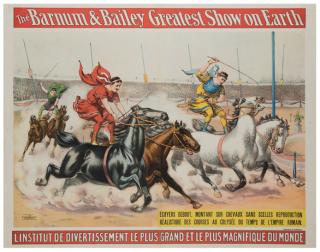 Appraisal: Barnum and Bailey Greatest Show on Earth Charioteers Race Cincinnati