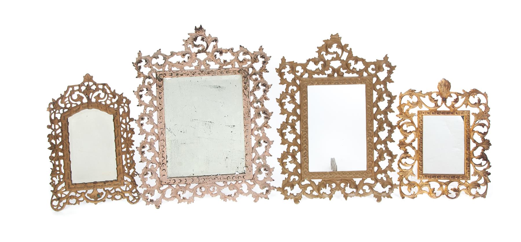 Appraisal: FOUR MIRRORS THREE DRESSER MIRRORS AND A HANGING MIRROR Early