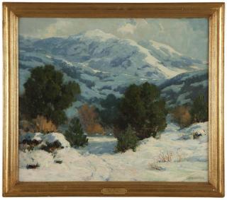 Appraisal: William T McDermitt ''After the Snow'' Winter snow scene signed