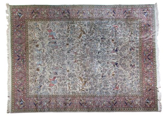 Appraisal: Sale Lot A Pictorial Wool Rug second th century feet