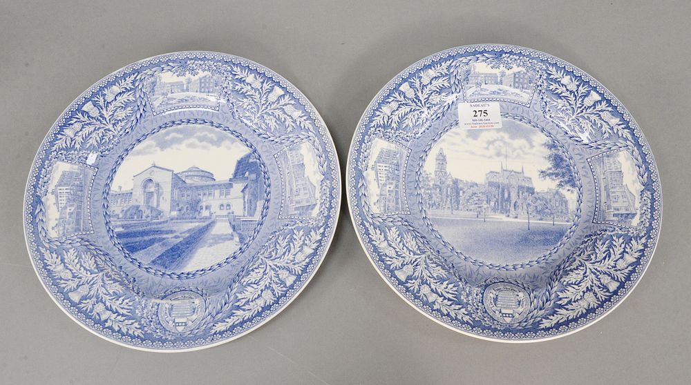 Appraisal: Set of twelve Wedgewood blue and white plates University of