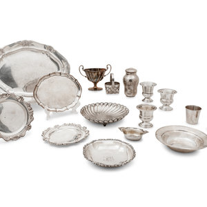 Appraisal: A Large Group of Various American Silver Holloware Items total