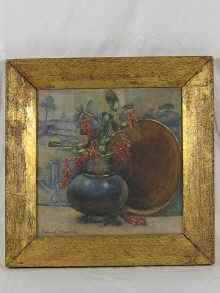 Appraisal: A framed watercolour still life signed Edward Kennedy on lower