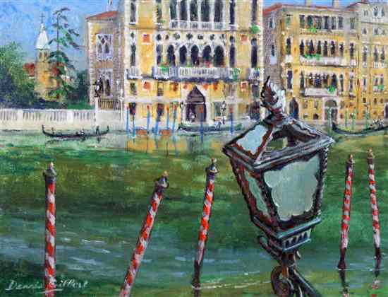 Appraisal: Dennis Gilbert - oil on canvasboard 'Grand Canal Venice '