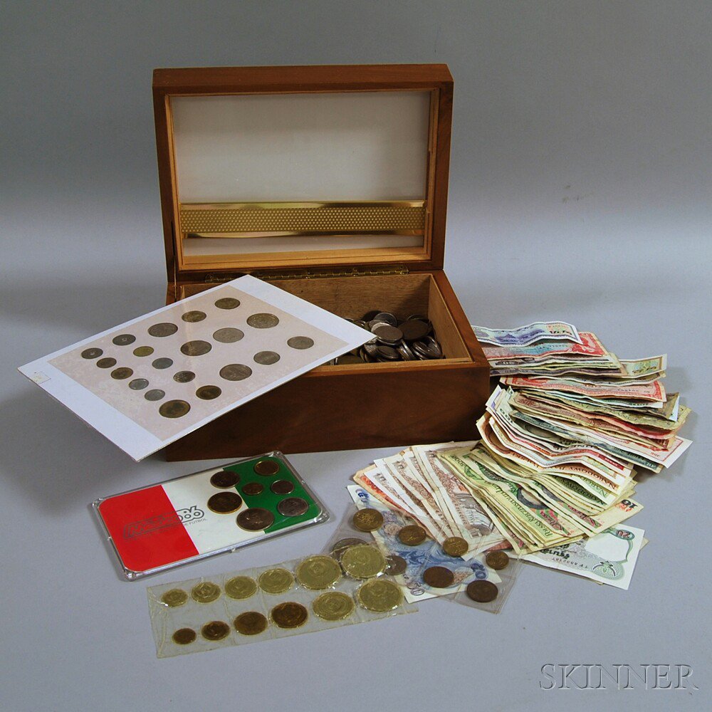 Appraisal: Group of Miscellaneous World Coins and Paper Currency Estimate -