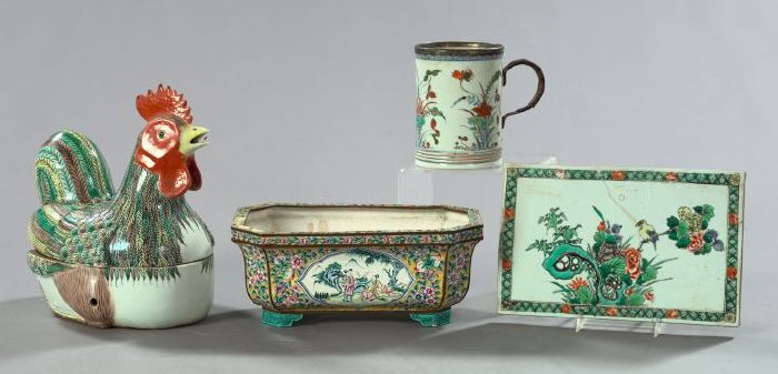 Appraisal: Group of Four Oriental Items consisting of a Kuang Hsu