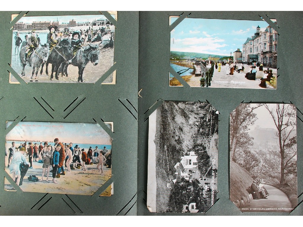 Appraisal: EARLY TWENTIETH CENTURY ALBUM OF POSTCARDS SEASIDE GREETINGS GREETINGS MAINLY