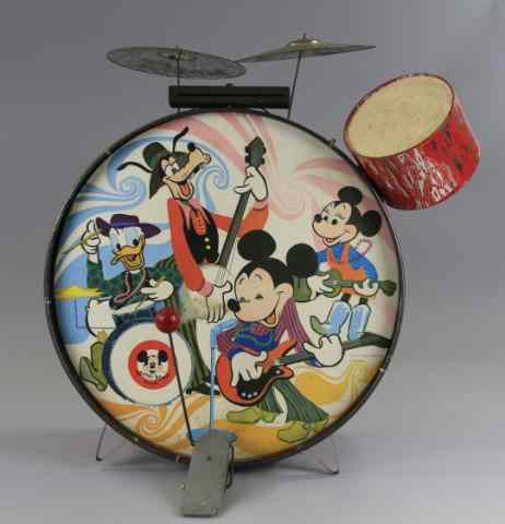 Appraisal: MICKEY MOUSE CHILD'S DRUM SET Play trap set comes with