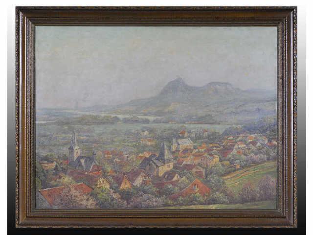 Appraisal: Oil on Canvas by Toni Wolter Description German - Landscape