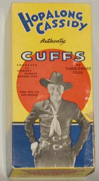 Appraisal: Vintage Hopalong Cassidy Boxed Wrist Cuffs Nice colorful original box