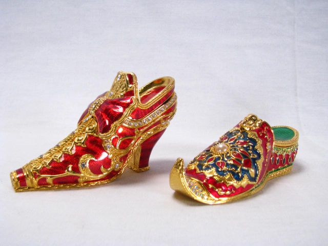 Appraisal: Two Edgar Berebi jeweled slippers both are two-piece and are