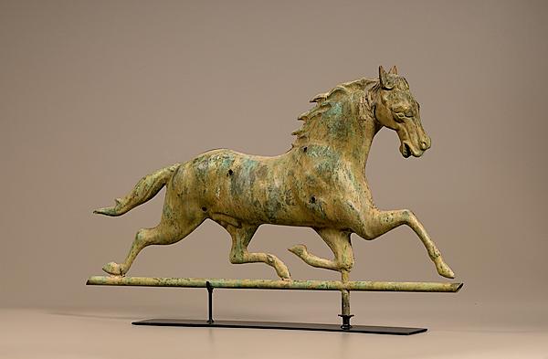 Appraisal: COLONEL PATCHEN COPPER HORSE WEATHERVANE American ca - A Colonel