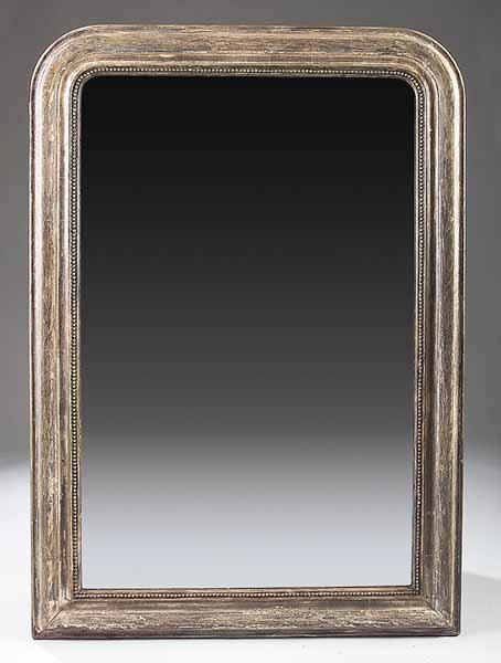 Appraisal: A Louis Philippe Silver Gilt Mirror mid- th c the