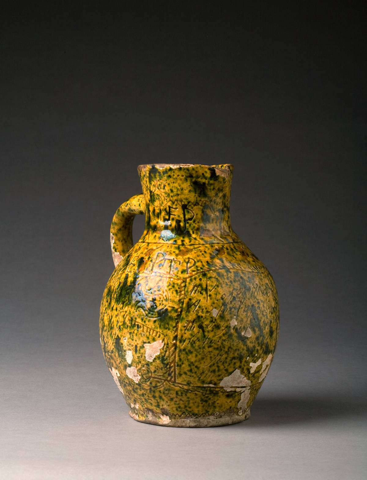 Appraisal: ENGLISH GLAZED REDWARE JUG PROBABLY DONYATT EARLY NINETEENTH CENTURY Of