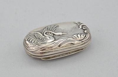 Appraisal: An Silver Snuff Box With German marks on the inner