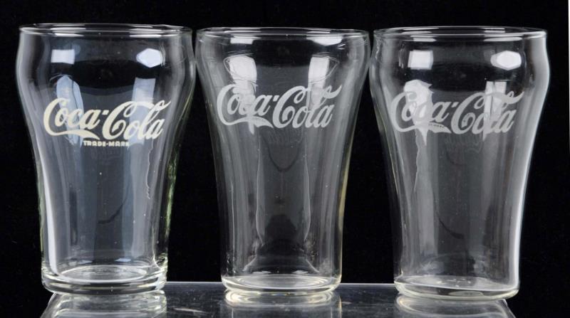 Appraisal: Lot Of Libby Coca-Cola Glasses These glasses are in great