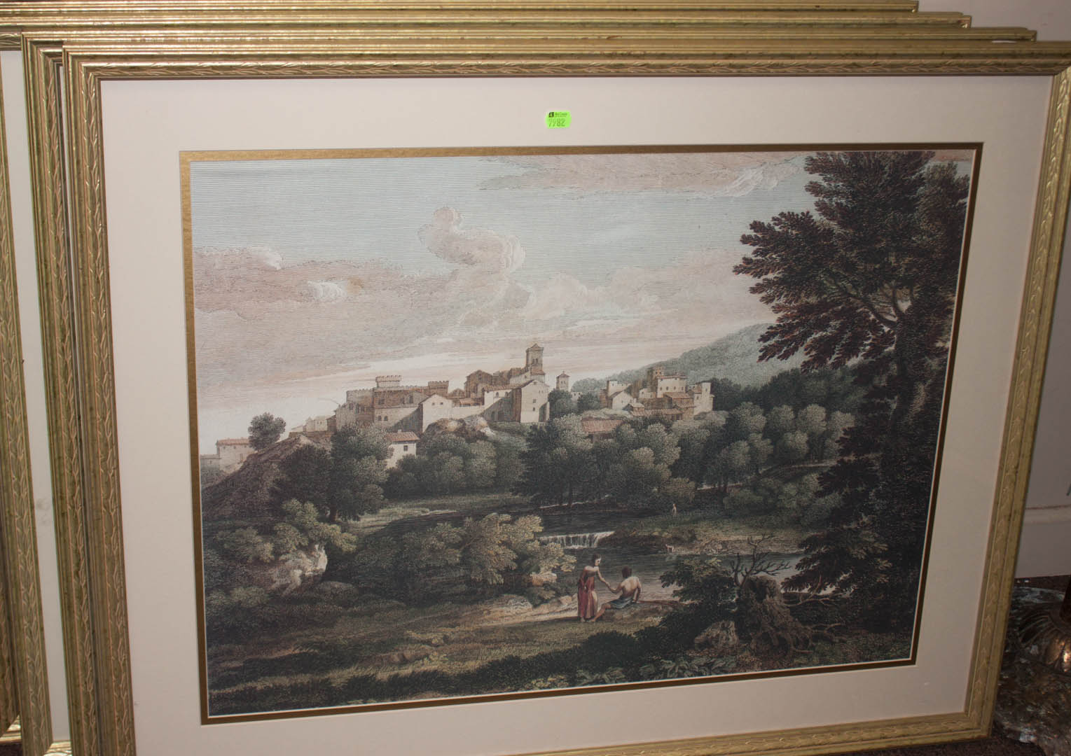 Appraisal: Four classical reproduction framed prints