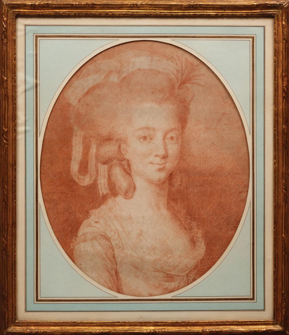 Appraisal: British School th c Portrait of a Lady chalk on