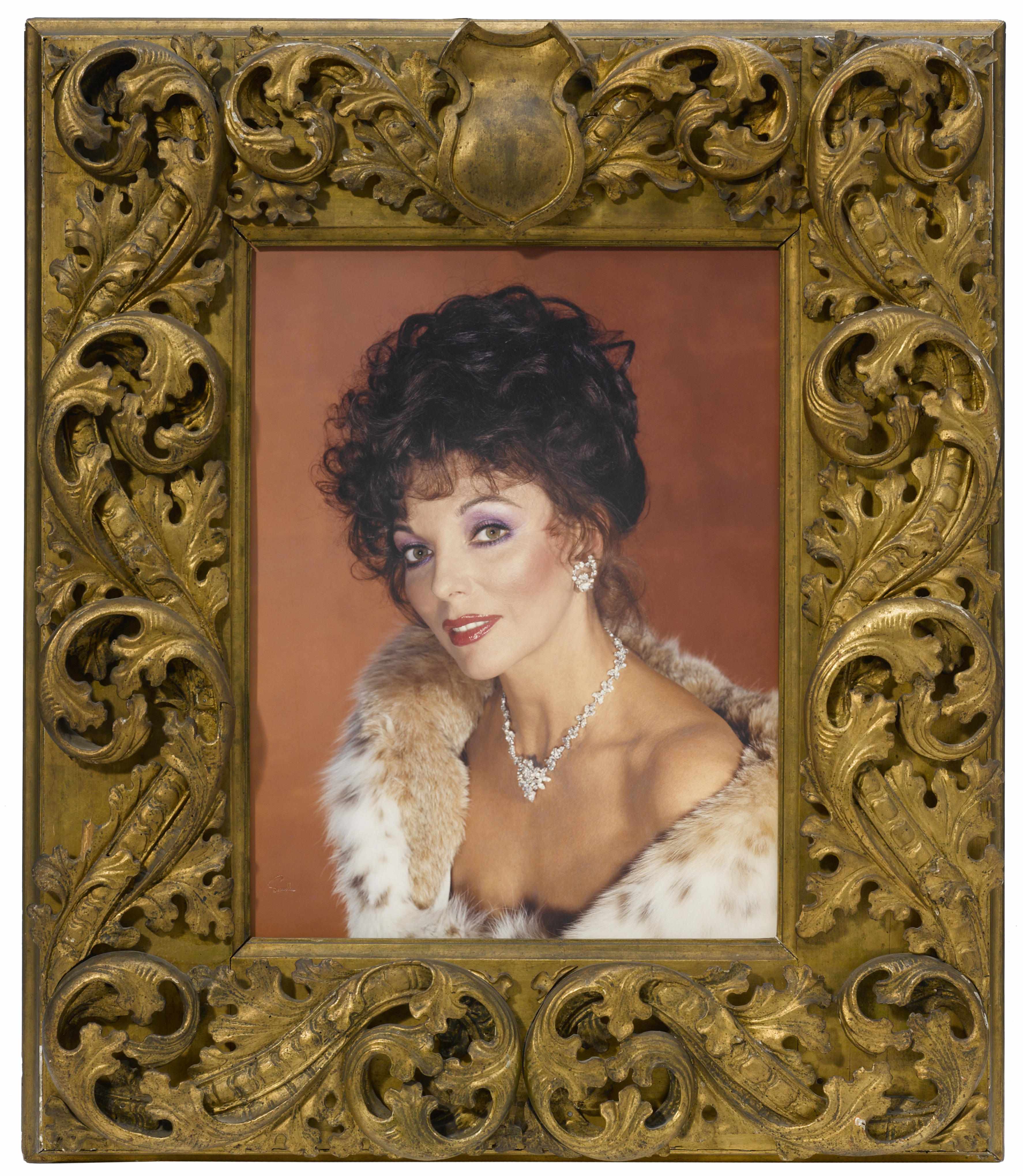 Appraisal: Hollywood Memorabilia s- s A Joan Collins large format color