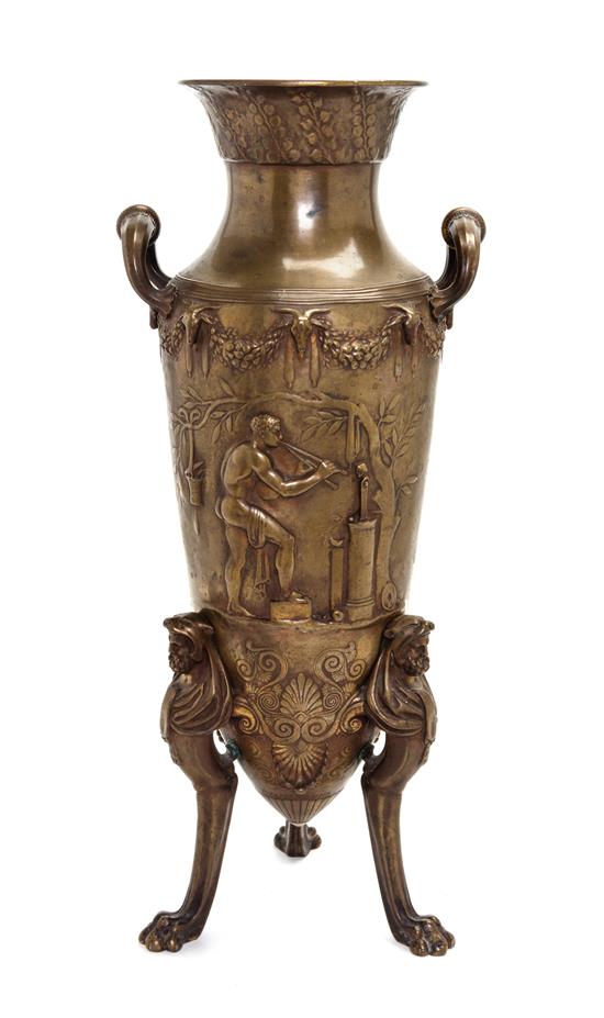 Appraisal: Sale Lot A French Neoclassical Bronze Vase designed by ferdinand