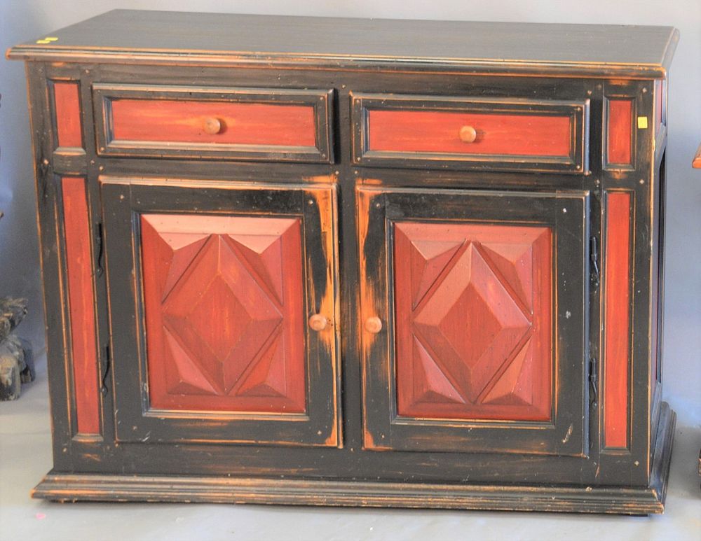 Appraisal: Three piece group lot to include large Canadel Buffet painted