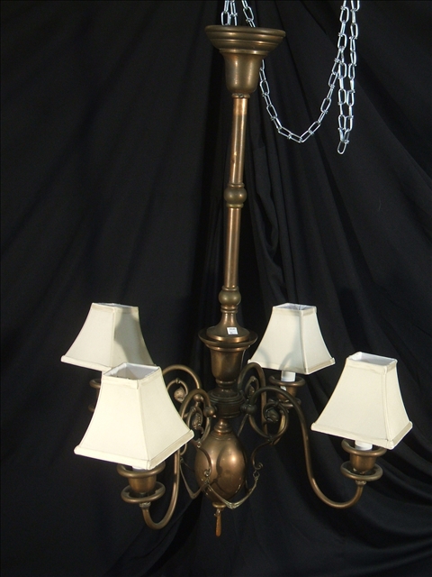 Appraisal: SEARS CATALOGUE DOLPHIN LIGHT CHANDELIER