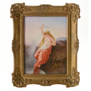 Appraisal: KPM Porcelain Plaque of Lorelei KPM Porcelain Plaque of Lorelei