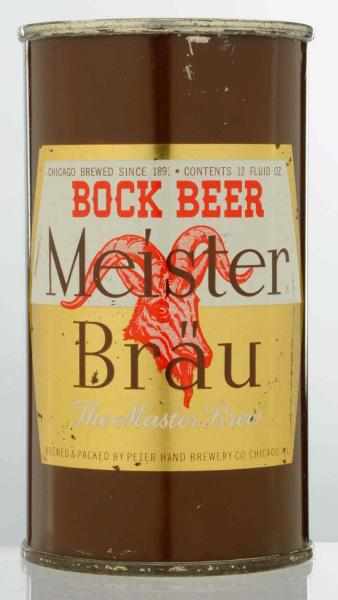 Appraisal: Meister Brau Bock Flat Top Beer Can Like - Some