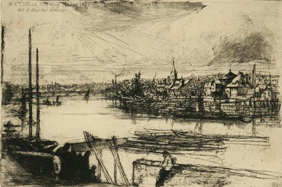 Appraisal: Francis Seymour Haden British - Out of Whistler's Window Etching