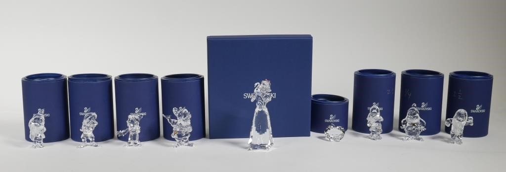 Appraisal: Group of Retired Swarovski Disney Snow White and the Seven