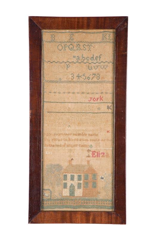 Appraisal: NEW YORK SAMPLER Elizabeth B Van Gaasbeek Kingston Ulster County