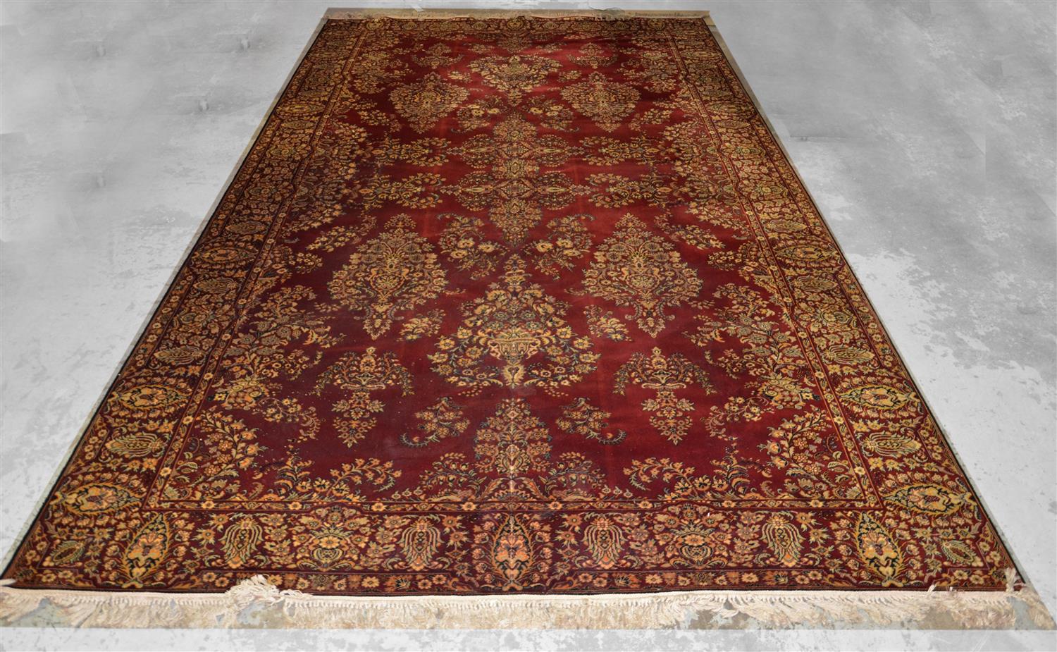 Appraisal: Whittall Wilton Anglo-Persian carpet red field x