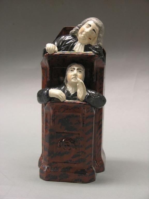 Appraisal: An early th century Wood type Staffordshire pottery figure group