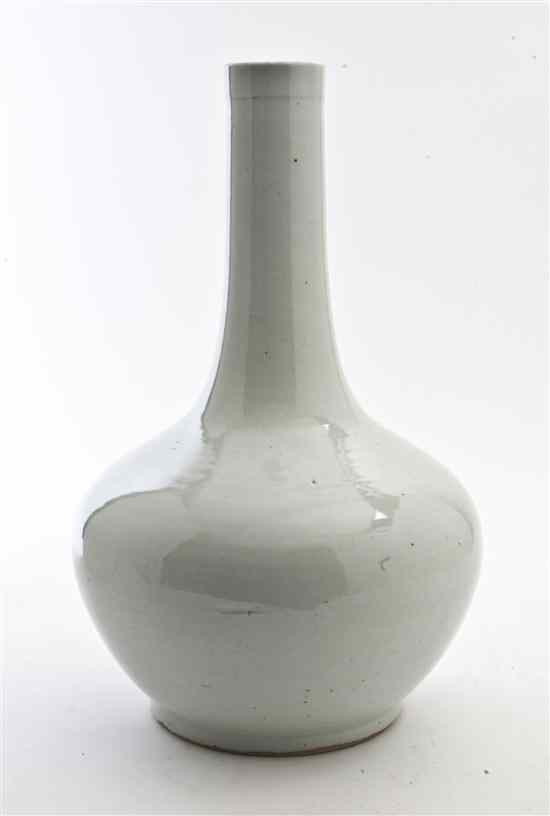 Appraisal: A Chinese Porcelain Bottle Vase having a pale monochrome glaze