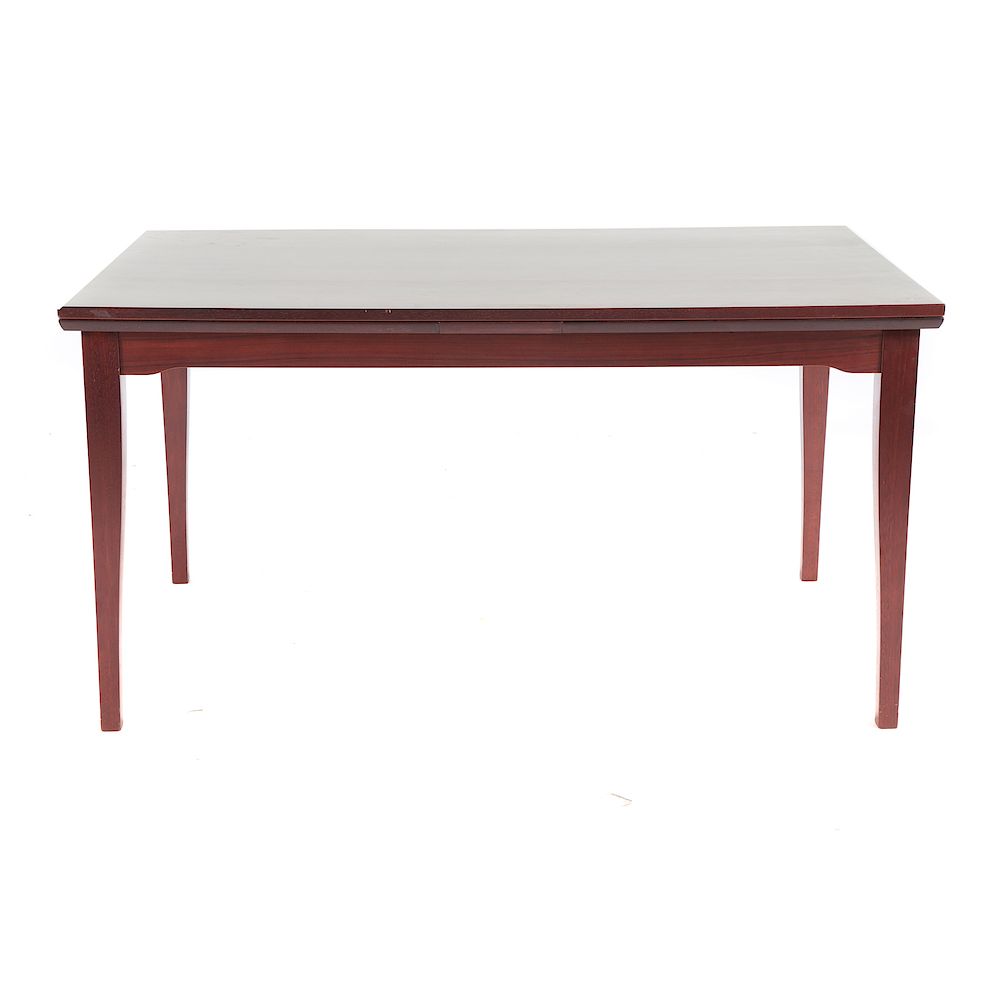 Appraisal: Skovby rosewood draw-leaf table Denmark th century in top with